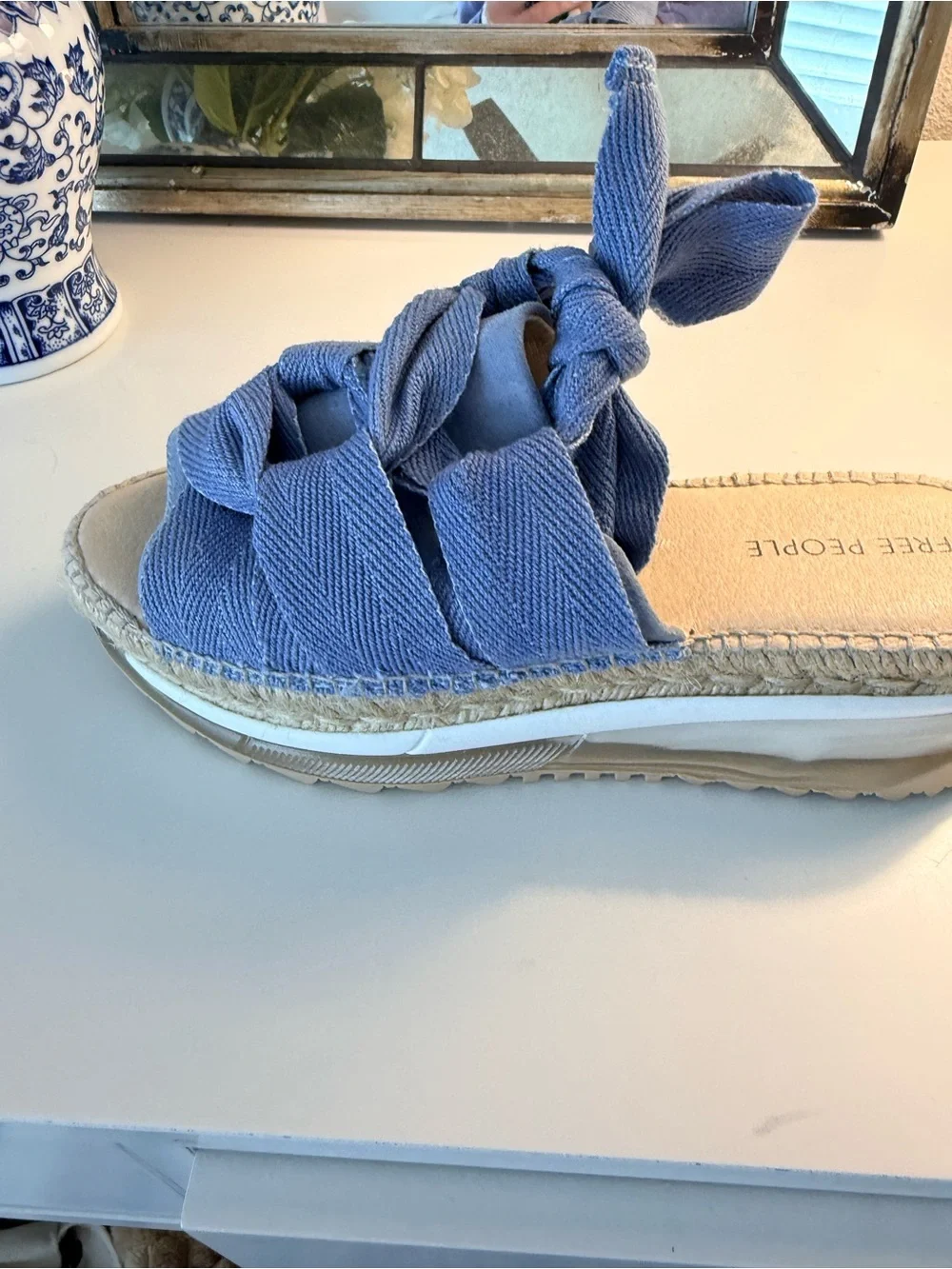 Free People Chamomile Sport Sandal - Light Blue Denim - Picture 4 of 5